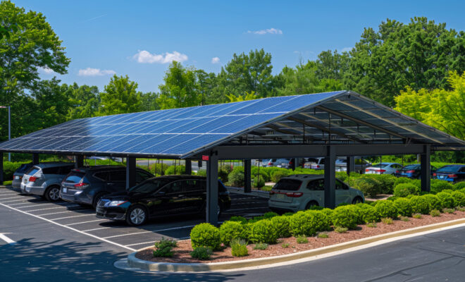 Carport avec panneaux photovoltaïques, un choix durable et économique